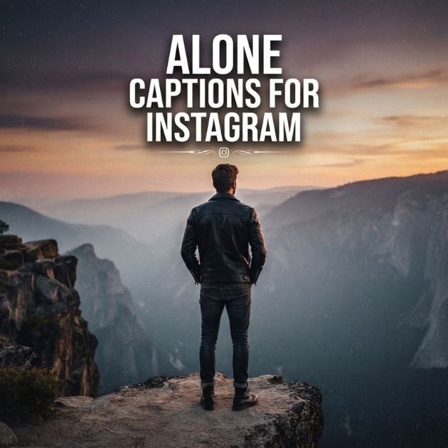 Alone Attitude Captions for Instagram