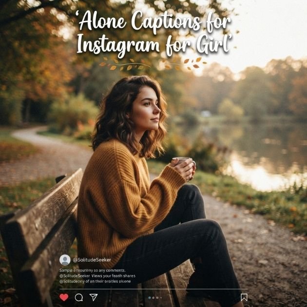 Alone Captions for Instagram for Girl