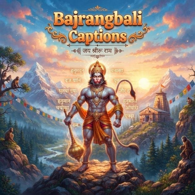 Bajrangbali Captions