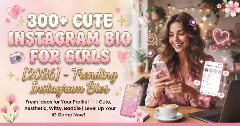 Cute Instagram Bio for Girls
