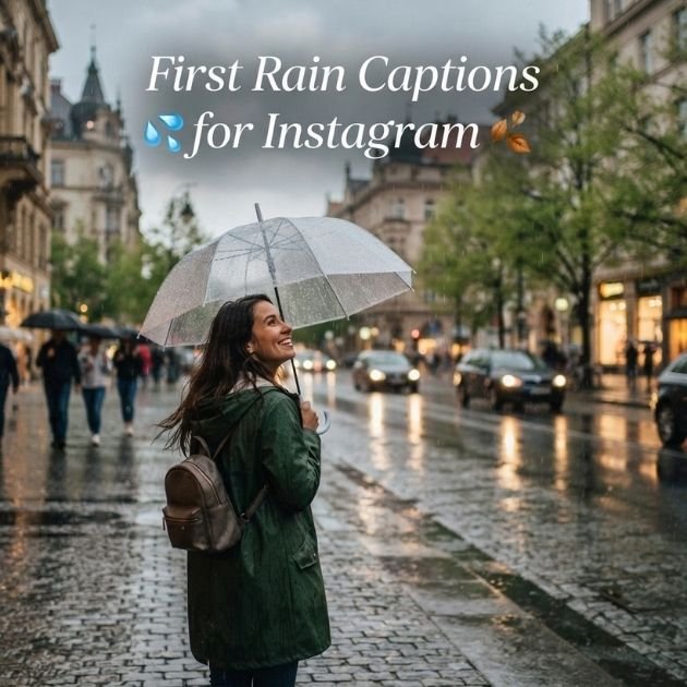 First Rain Captions for Instagram