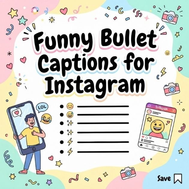 Funny Bullet Captions for Instagram
