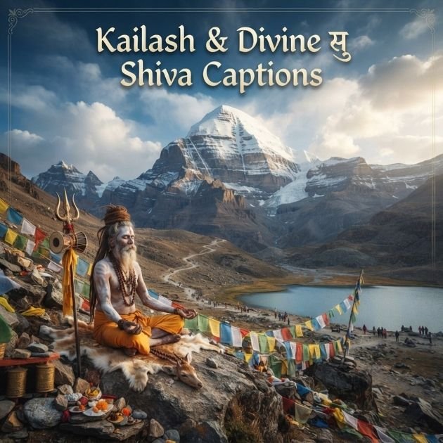 Kailash & Divine Shiva Captions