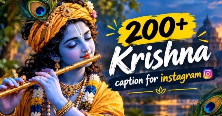 Krishna caption for instagram
