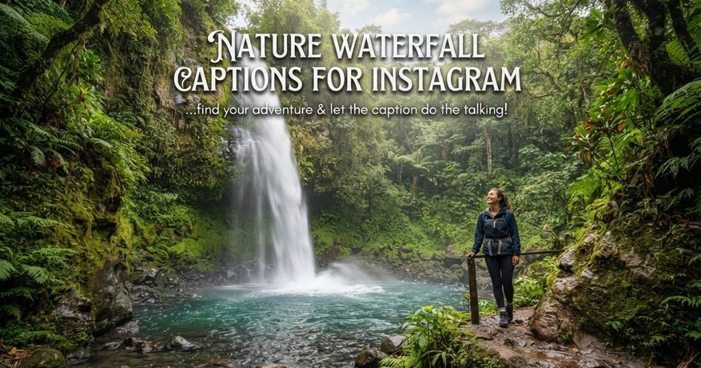 Nature Waterfall Captions for Instagram