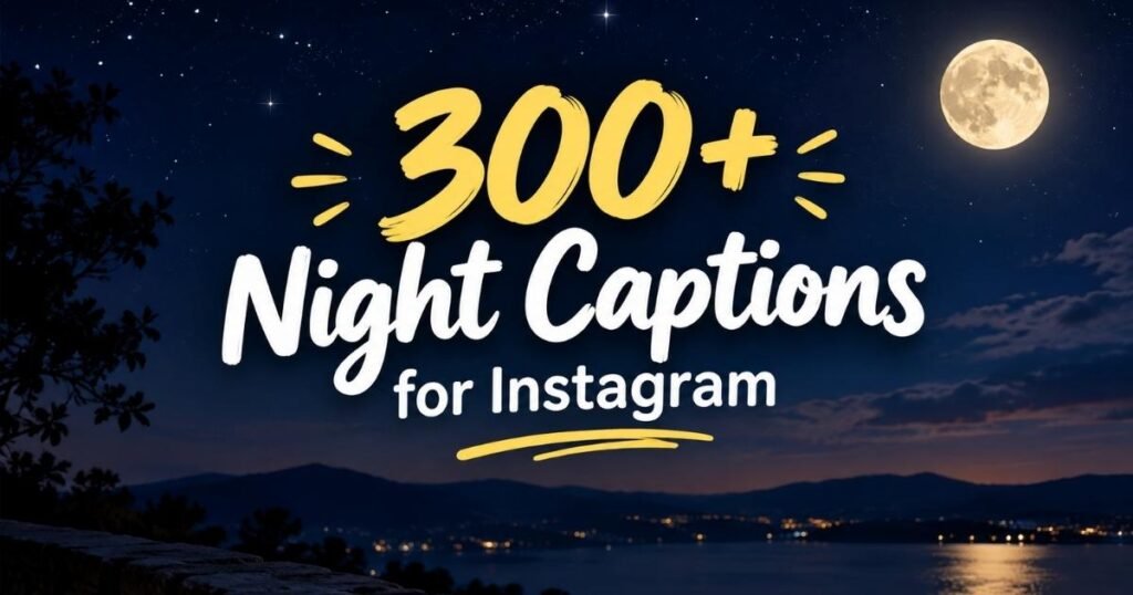 Night Captions for Instagram