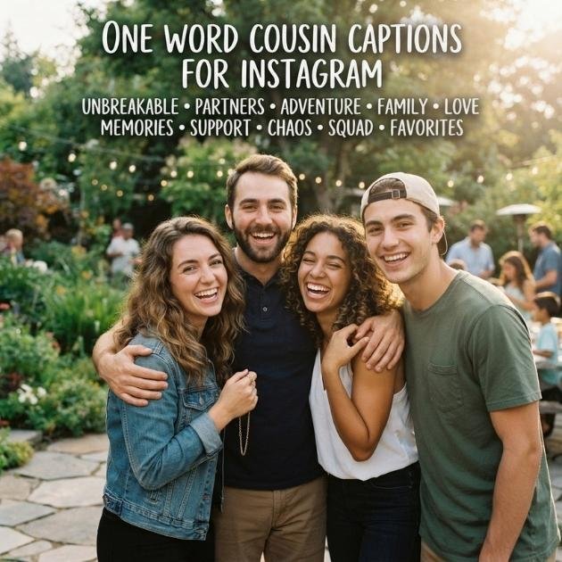 One Word Cousin Captions for Instagram