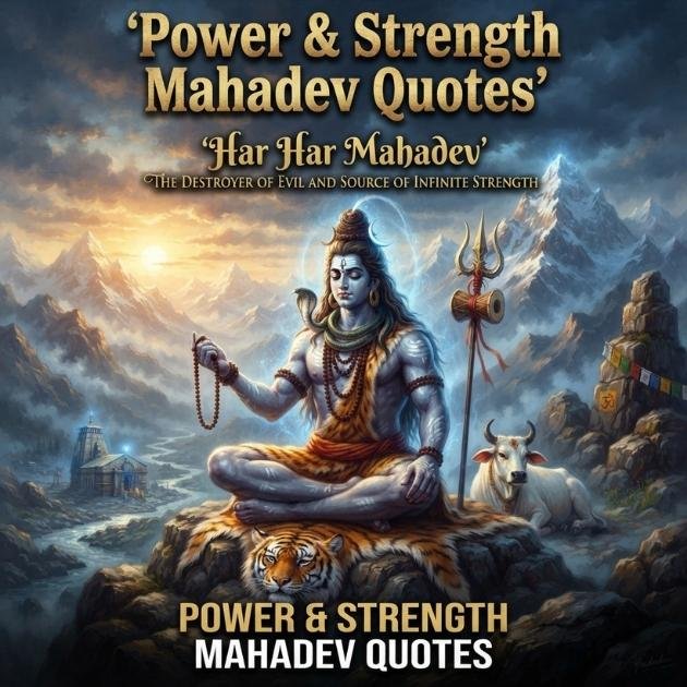 Power & Strength Mahadev Quotes