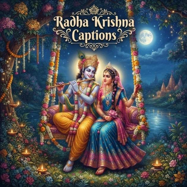 Radha Krishna Captions