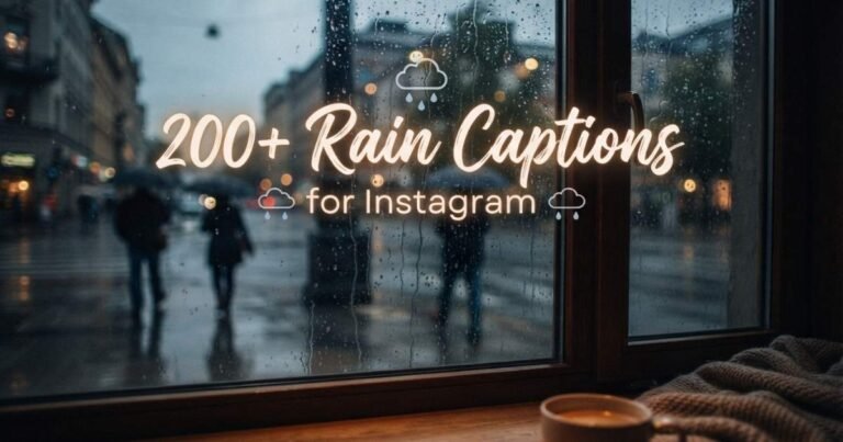 Rain Captions for Instagram
