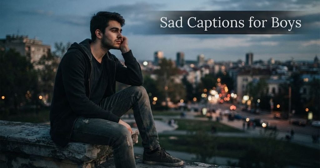 Sad Captions for Boys
