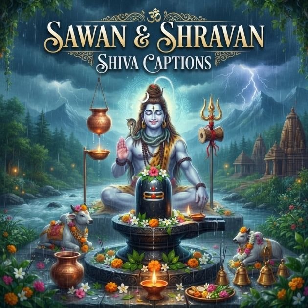 Sawan & Shravan Shiva Captions