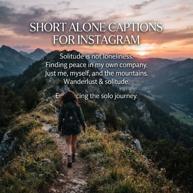 Short Alone Captions for Instagram