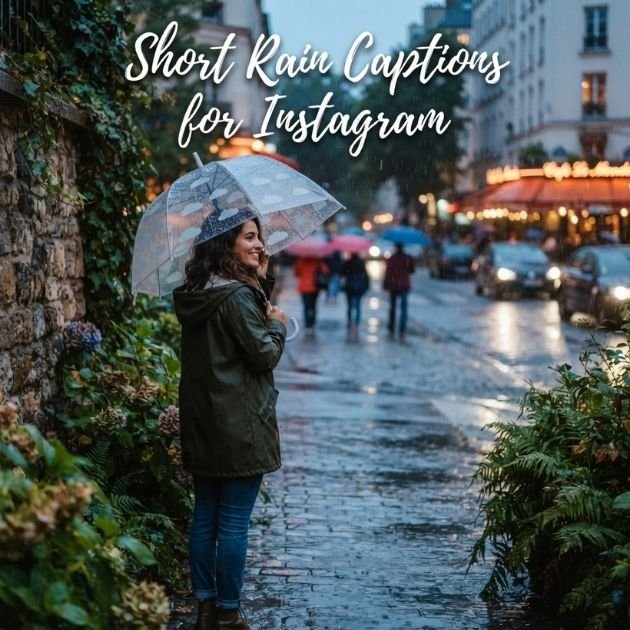 Short Rain Captions for Instagram