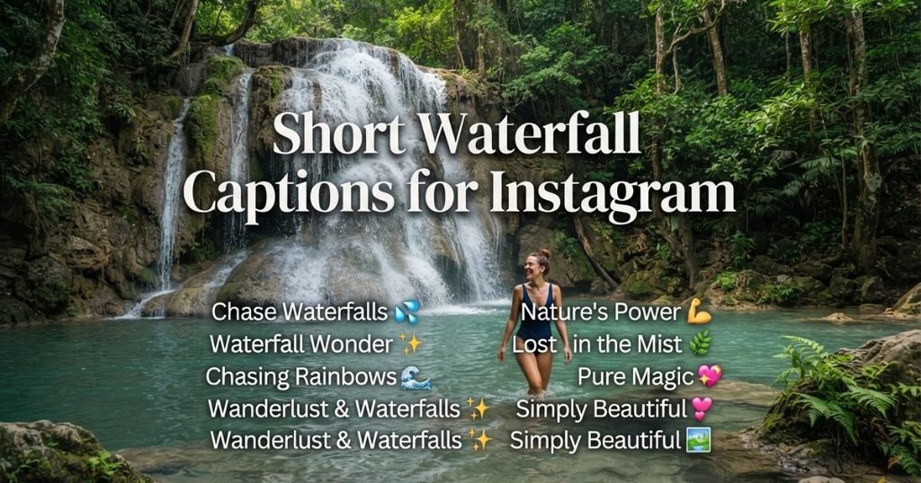 Short Waterfall Captions for Instagram