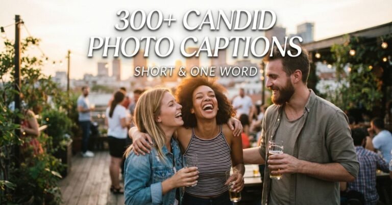 Candid Photo Captions
