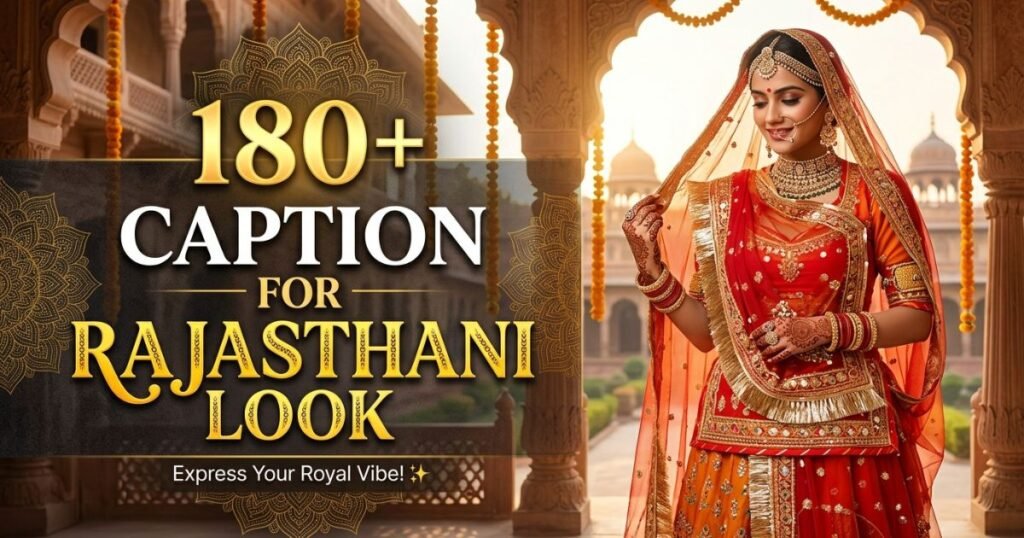 Caption For Rajasthani Look