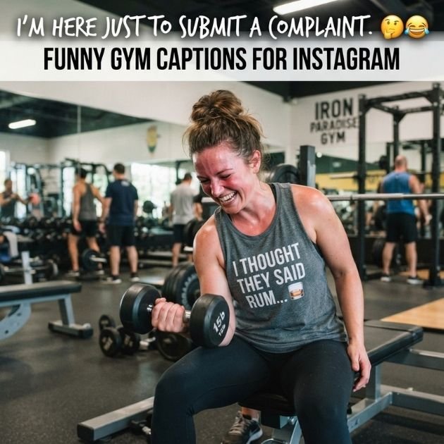 Funny Gym Captions for Instagram