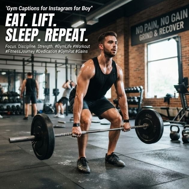 Gym Captions for Instagram for Boy