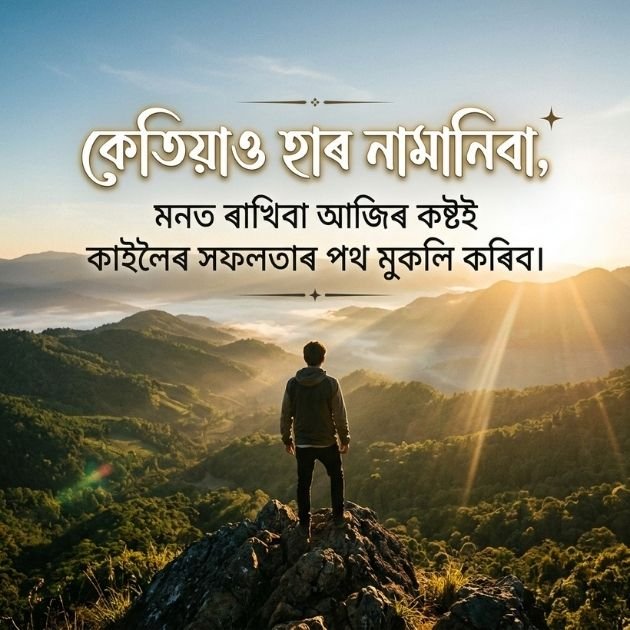 Motivational Assamese Caption for Instagram